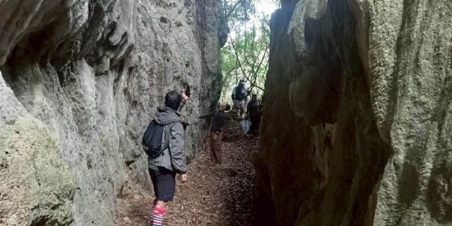 社頂自然公園的「小裂谷」